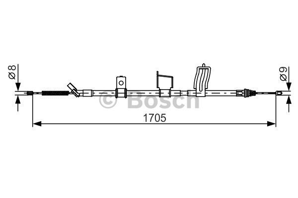 BOSCH Vaijeri, seisontajarru 1 987 482 339