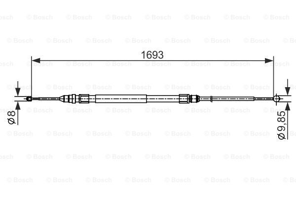 BOSCH Vaijeri, seisontajarru 1 987 482 542