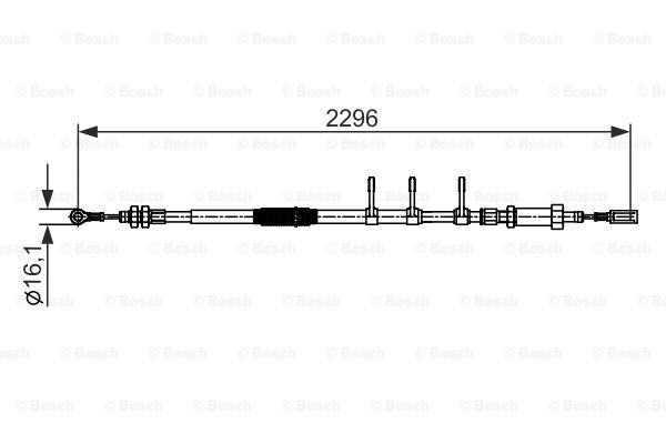 BOSCH Vaijeri, seisontajarru 1 987 482 595