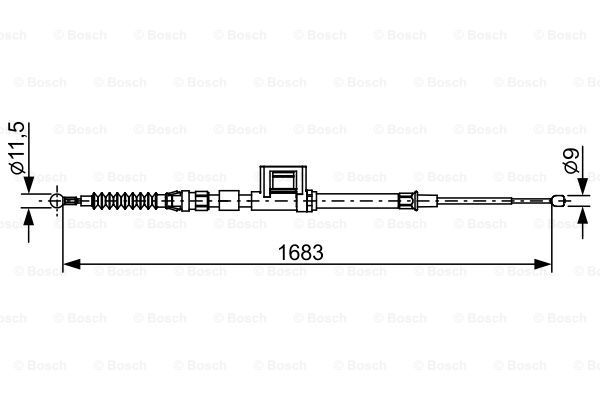 BOSCH Vaijeri, seisontajarru 1 987 482 645