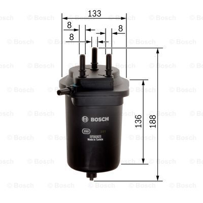 BOSCH Polttoainesuodatin F 026 402 080