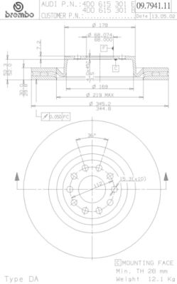 BRECO Jarrulevy BV 8400