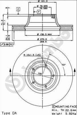 BREMBO Jarrulevy 09.2943.10