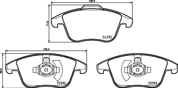 BREMBO Jarrupala, levyjarru P 24 211