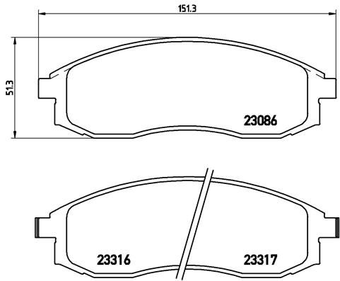 BREMBO Jarrupala, levyjarru P 54 032