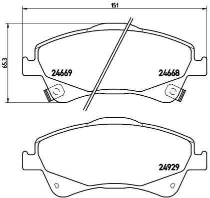 BREMBO Jarrupala, levyjarru P 83 109