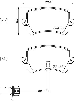 BREMBO Jarrupala, levyjarru P 85 142