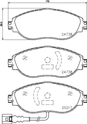 BREMBO Jarrupala, levyjarru P 85 144X