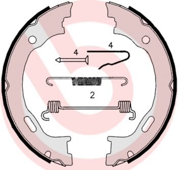 BREMBO Jarrukenkäsarja, seisontajarru S 50 515