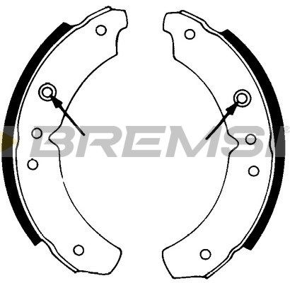 BREMSI Jarrukenkäsarja GF0196