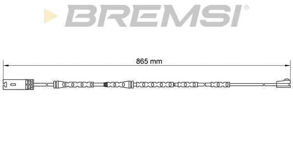 BREMSI Kulumisenilmaisin, jarrupala WI0675