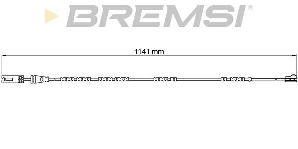 BREMSI Kulumisenilmaisin, jarrupala WI0678