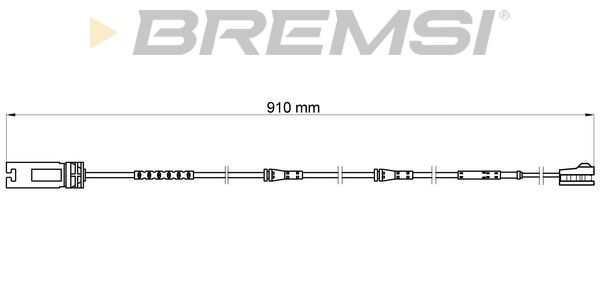 BREMSI Kulumisenilmaisin, jarrupala WI0698