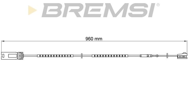 BREMSI Kulumisenilmaisin, jarrupala WI0699