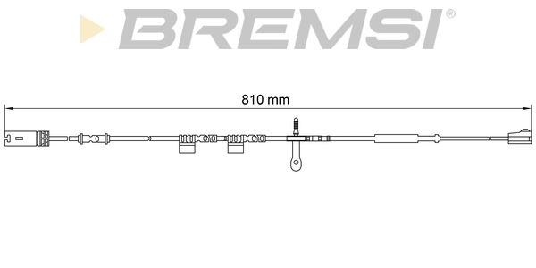 BREMSI Kulumisenilmaisin, jarrupala WI0700