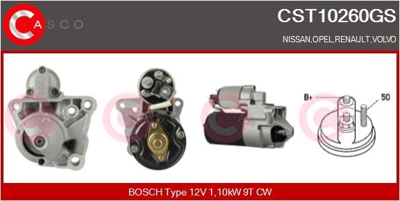 CASCO Käynnistinmoottori CST10260GS