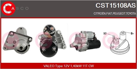 CASCO Käynnistinmoottori CST15108AS