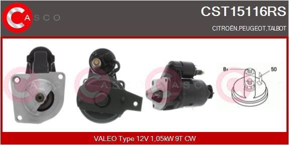 CASCO Käynnistinmoottori CST15116RS