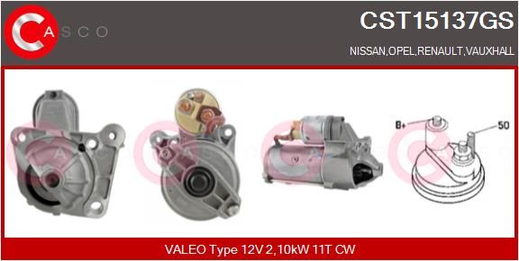 CASCO Käynnistinmoottori CST15137GS