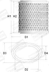 CHAMPION Ilmansuodatin V414/606