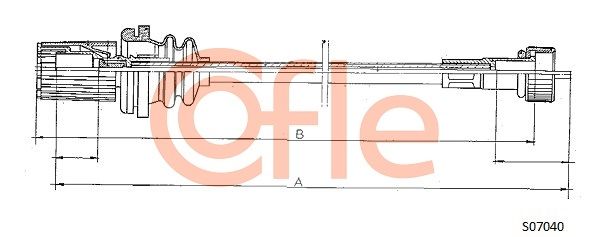 COFLE Nopeusmittarin vaijeri 92.S07040