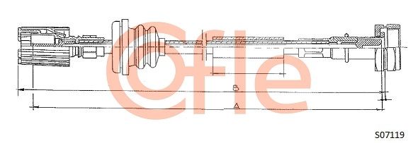 COFLE Nopeusmittarin vaijeri 92.S07119