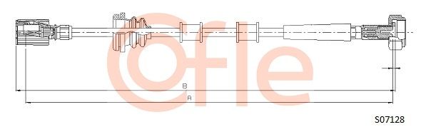 COFLE Nopeusmittarin vaijeri S07128