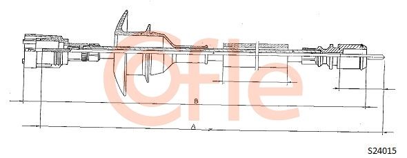 COFLE Nopeusmittarin vaijeri S24015