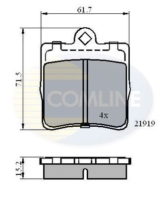 COMLINE Jarrupala, levyjarru CBP0454