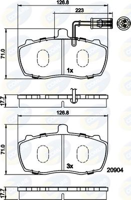 COMLINE Jarrupala, levyjarru CBP11066