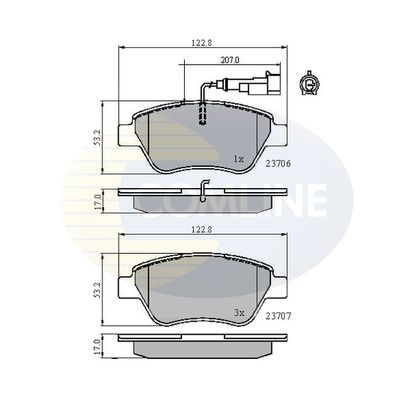 COMLINE Jarrupala, levyjarru CBP11702