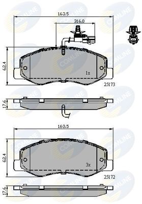 COMLINE Jarrupala, levyjarru CBP12108