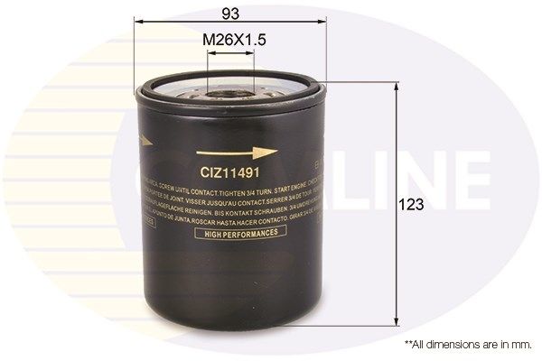 COMLINE Öljynsuodatin CIZ11491