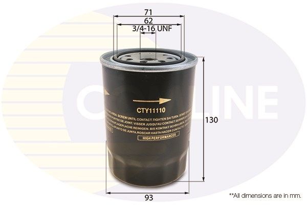 COMLINE Öljynsuodatin CTY11110
