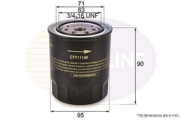 COMLINE Öljynsuodatin CTY11140