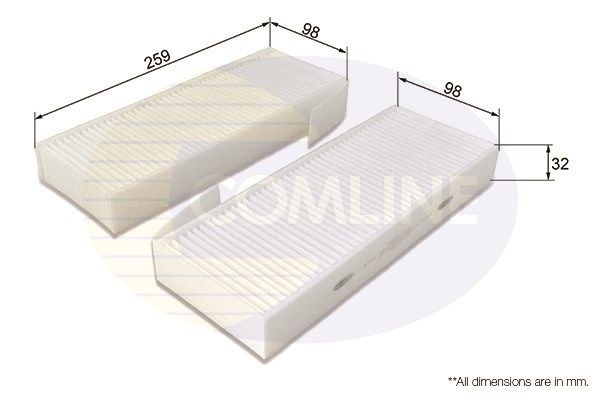 COMLINE Suodatin, sisäilma EKF370-2