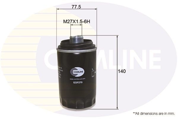 COMLINE Öljynsuodatin EOF270