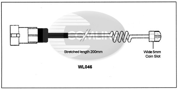 COMLINE Kulumisenilmaisin, jarrupala WL046