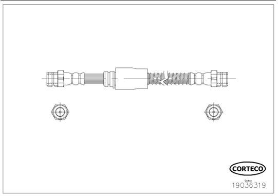 CORTECO Jarruletku 19036319
