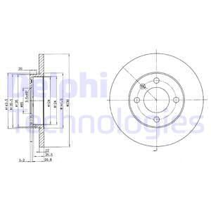 DELPHI Jarrulevy BG2116C