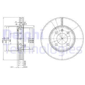 DELPHI Jarrulevy BG3694