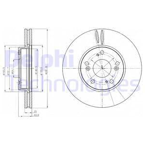 DELPHI Jarrulevy BG4186C