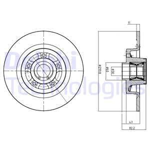 DELPHI Jarrulevy BG9027RS