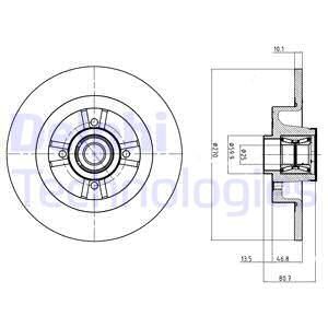 DELPHI Jarrulevy BG9032RSC