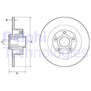 DELPHI Jarrulevy BG9135RSC