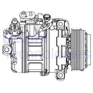 DELPHI Kompressori, ilmastointilaite CS20547