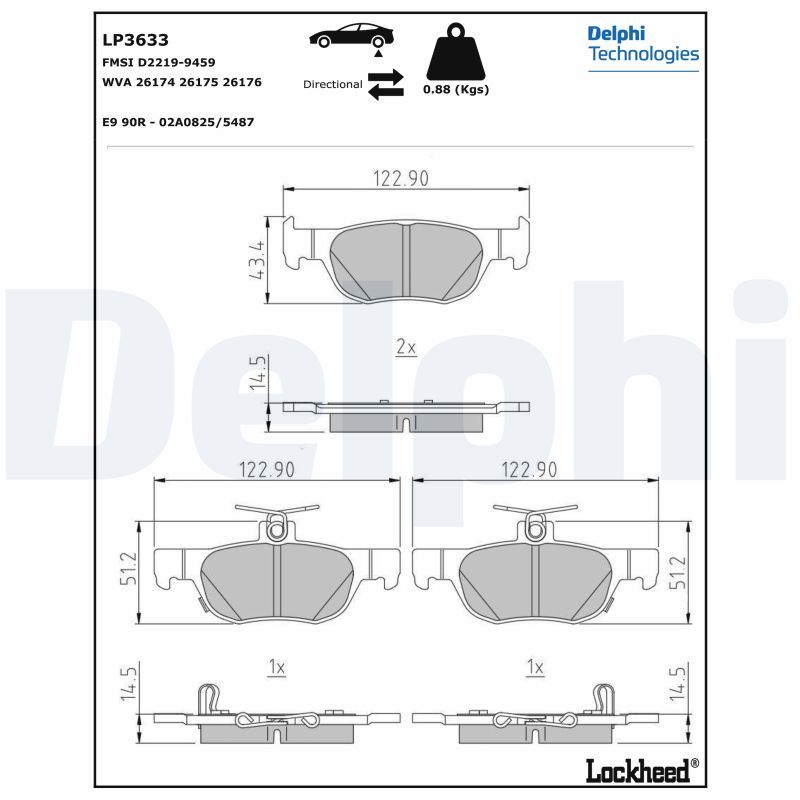 DELPHI Jarrupala, levyjarru LP3633