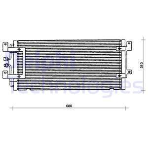 DELPHI Lauhdutin, ilmastointilaite TSP0225075