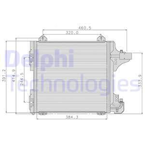 DELPHI Lauhdutin, ilmastointilaite TSP0225089