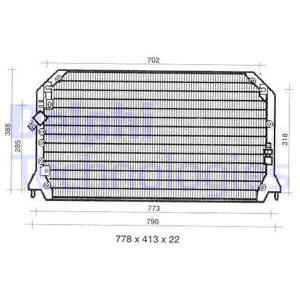 DELPHI Lauhdutin, ilmastointilaite TSP0225309